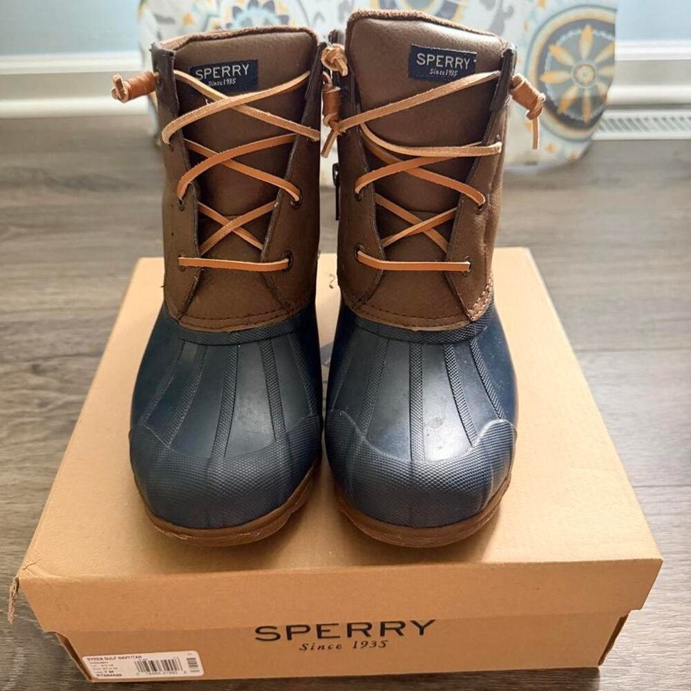Sperry top sider brown blue
